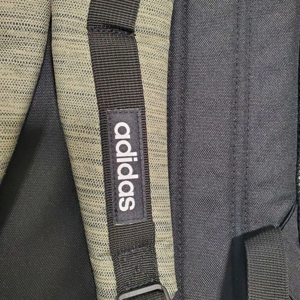 Adidas Core Advantage 4 Backpack‎ Two Tone Green/Black Laptop School Bag NWT